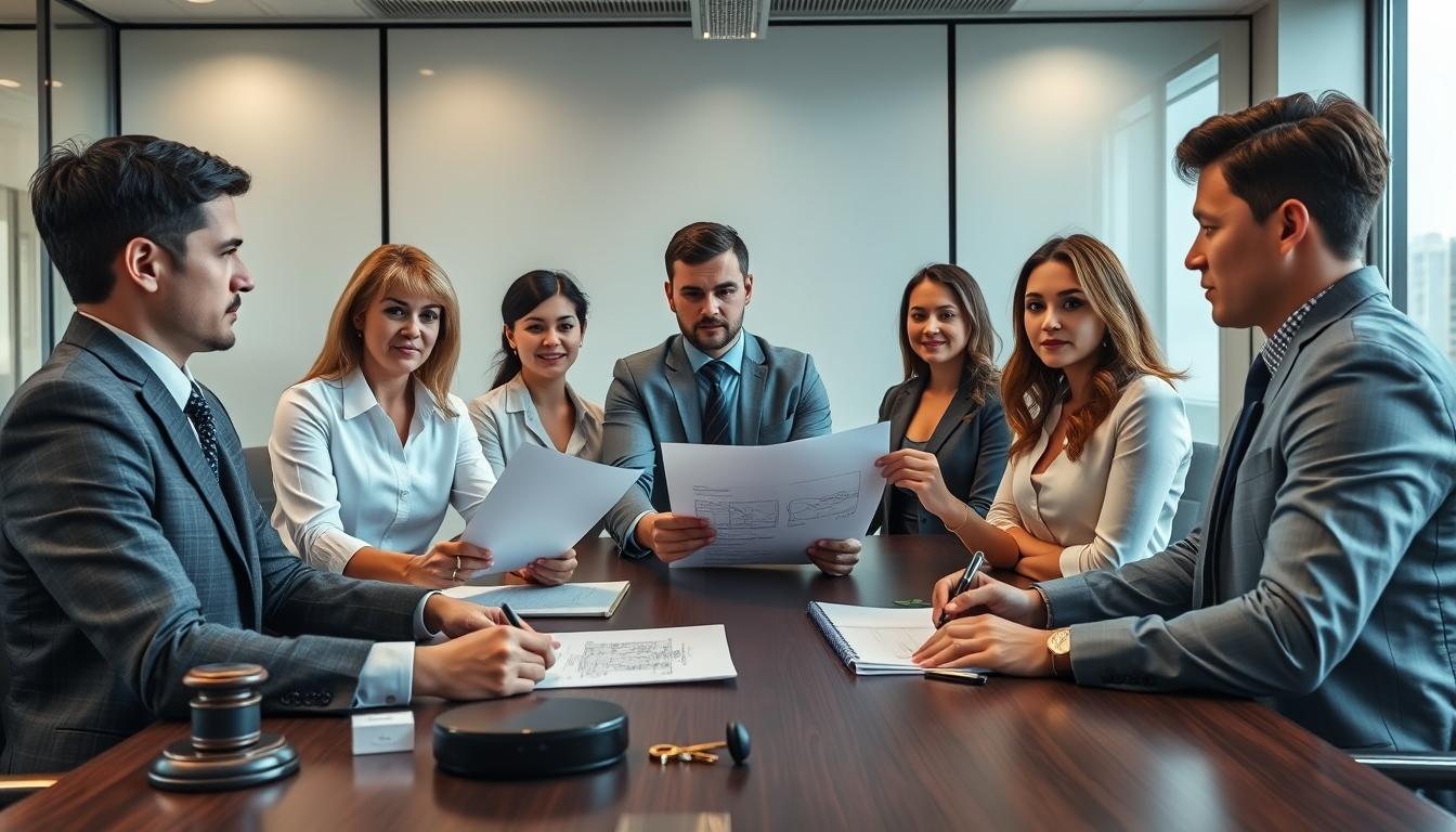 Senior legal team and family support